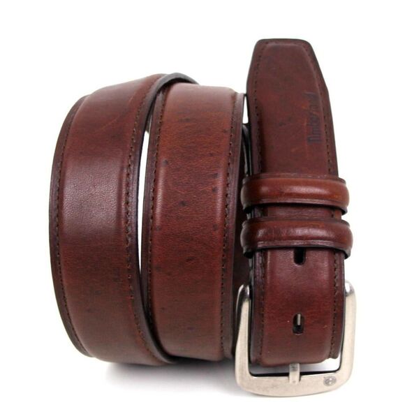 Timberland BROWN GENUINE LEATHER 1 3/8"Wd CASUAL DRESS MEN'S BELT Sz 36/90 (X91 - Picture 1 of 16